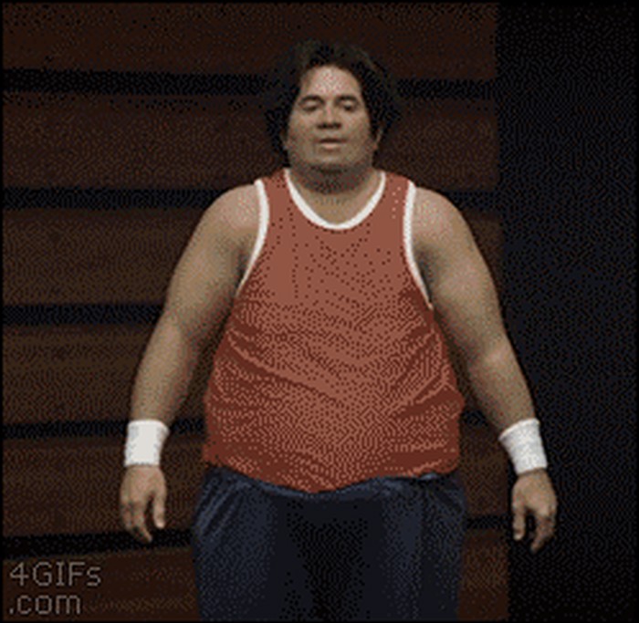 GIF: Najdeblji gimnastičar demonstrira vještinu!
