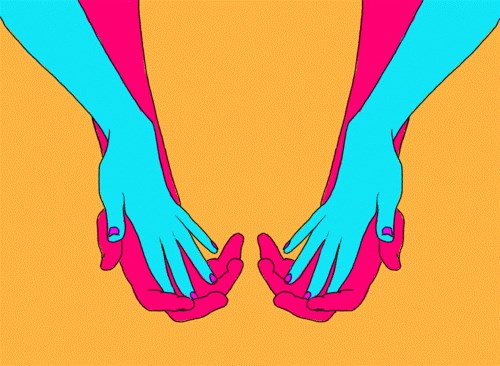 GIF: Kad se male ruke slože...