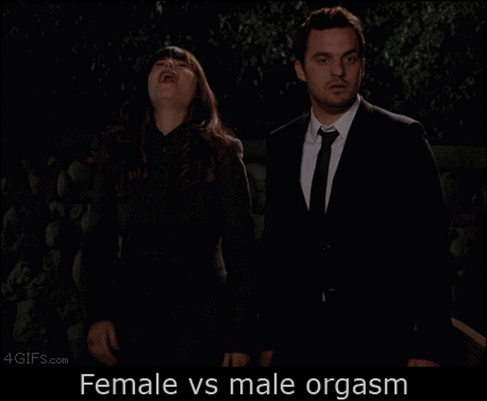 GIF: Ženski i muški orgazam