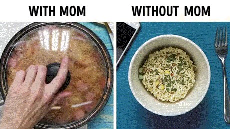 USPOREDBA: Kako je s mamom, a kako bez mame