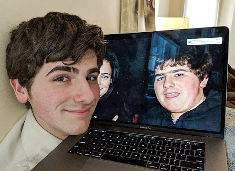 Napravila je usporedbu izgleda svog dečka s 14 i 19 godina.