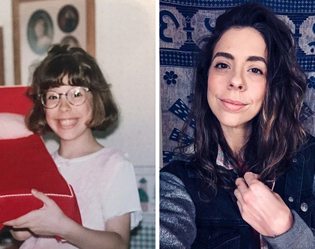 "10 i 33 godine. Kad sam bila dijete, govorili su mi da izgledam štreberski."