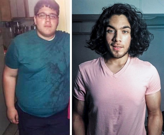 U samo 4 godine se potpuno promijenio. Na lijevoj slici ima 16 godina, a na desnoj 20.