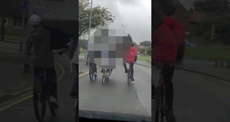Vozač nije mogao vjerovati svojim očima kad je vidio ove bicikliste, pogledajte što su zajedno prevozili