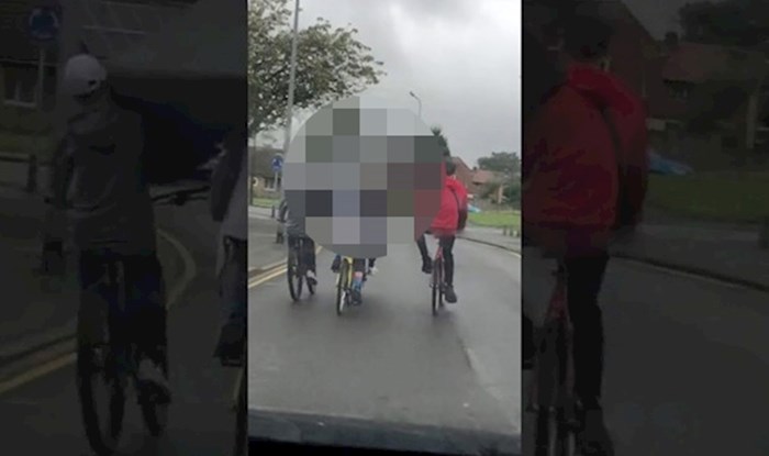 Vozač nije mogao vjerovati svojim očima kad je vidio ove bicikliste, pogledajte što su zajedno prevozili