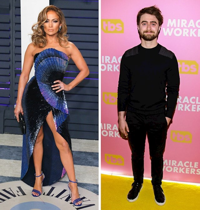 Jennifer Lopez i Daniel Radcliffe: 165 cm