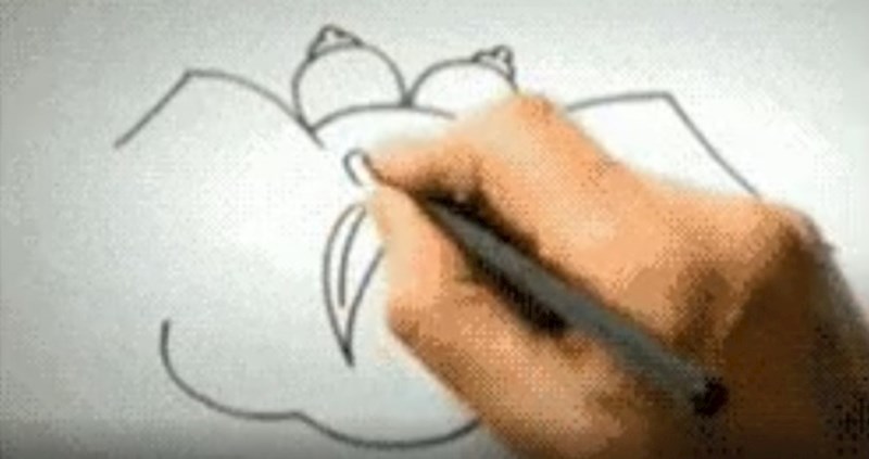 Na prvi pogled ćete misliti da ovaj umjetnik crta prostote, no pričekajte i vidite što zapravo radi