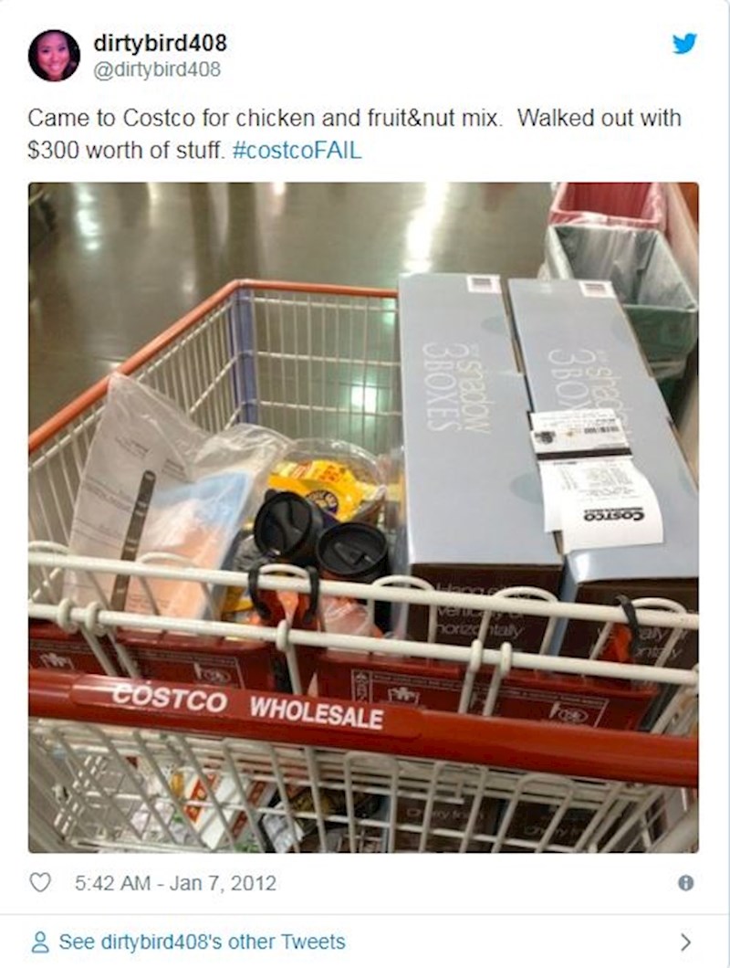 Htjela je kupiti samo piletinu i oraščiće, na kraju je potrošila 300 dolara.