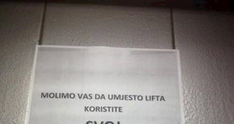 U Hrvatskoj liftovi služe za zaista puno toga. Neki se njime penju na gornje katove, a neki...