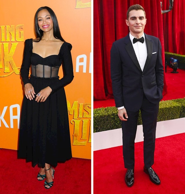 Zoe Saldana i Dave Franco: 165 cm