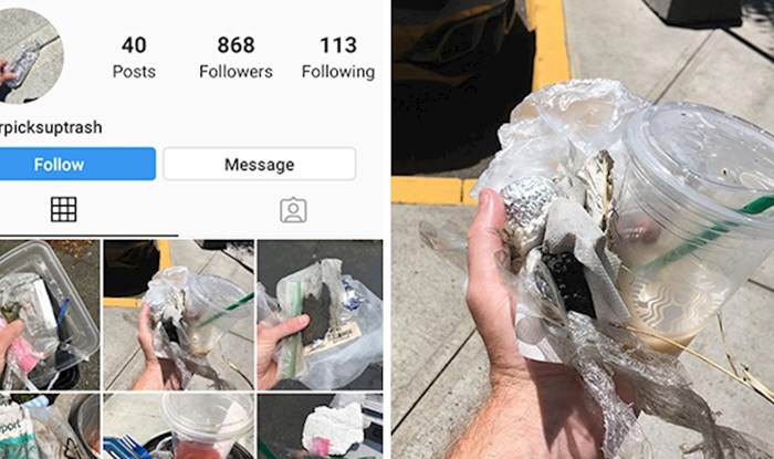 Čovjek je napravio Instagram profil na kojem objavljuje kako drži smeće u rukama, a razlog je genijalan