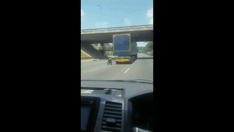 Vozač nije mogao vjerovati svojim očima kad je na autocesti ugledao ovaj detalj na stražnjem kraju kamiona