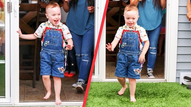 Četverogodišnjak se zbog bolesti prvi put mogao igrati vani, roditelji su mu pripremili posebno iznenađenje