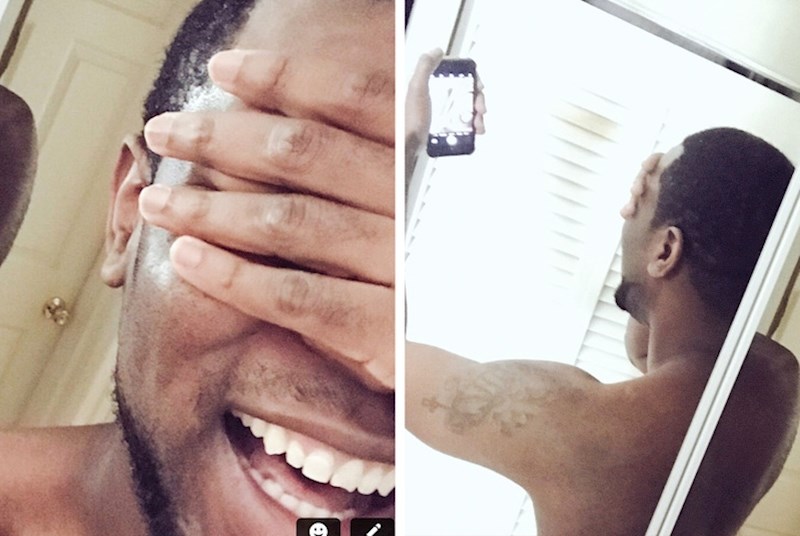 "Draga, prestani me slikati!"