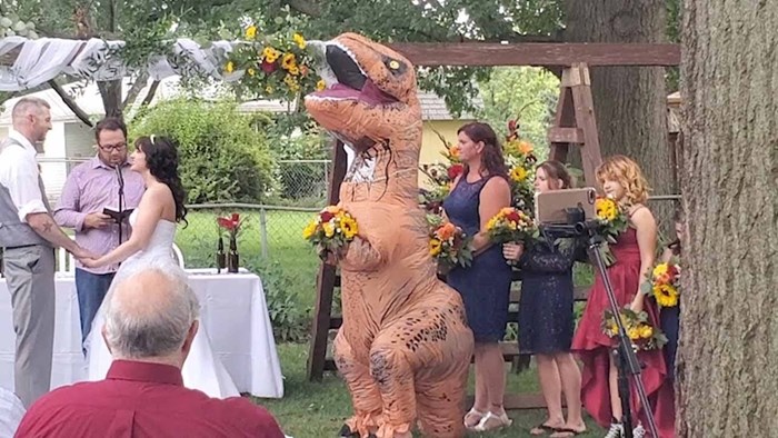 Otkačena kuma zasjenila je sve na vjenčanju svoje sestre pojavivši se u neobičnom kostimu
