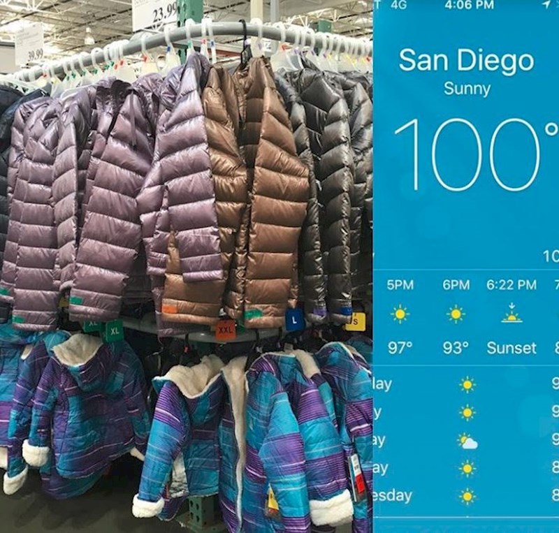 Vani je užasno vruće, ali ovaj supermarket misli drugačije.