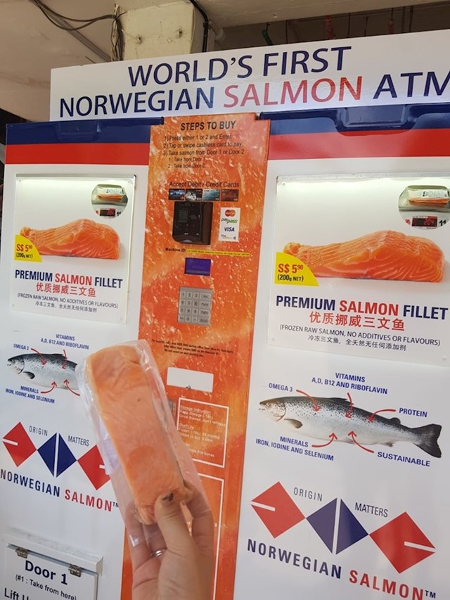 Imaju i automat za prodaju lososa.