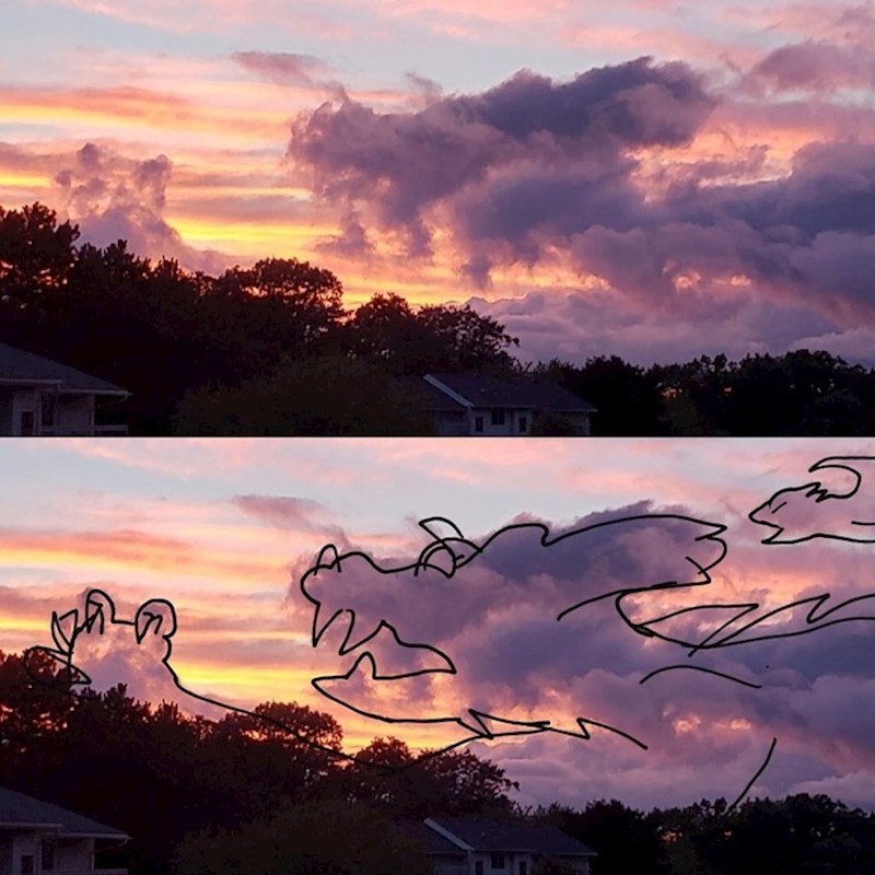 Ovaj oblak izgleda kao zmaj.