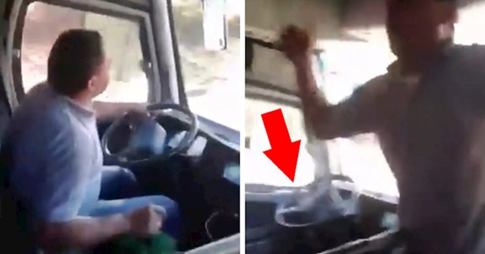 VIDEO Vozač autobusa je tijekom vožnje ustao i počeo pjevati, kraj će vas svejedno nasmijati