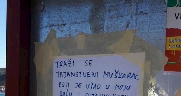 Dalmatinka traži nepoznatog lika koji joj je ušao u kuću, nešto joj je ostavio