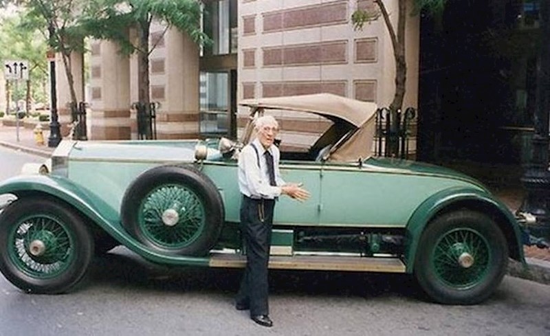 Gospodin Allen Swift, koji je živio 102 godine, vozio je isti auto 82 godine: Rolls Royce Piccadilly P1 Roadster iz 1928.