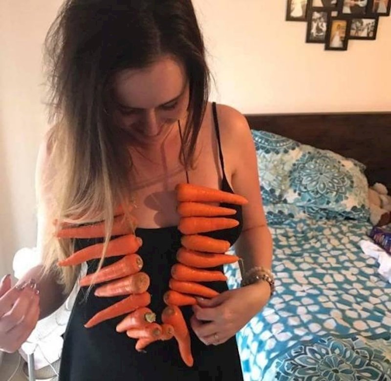 "Od dečka sam za Valentinovo dobila ogrlicu od mrkava."