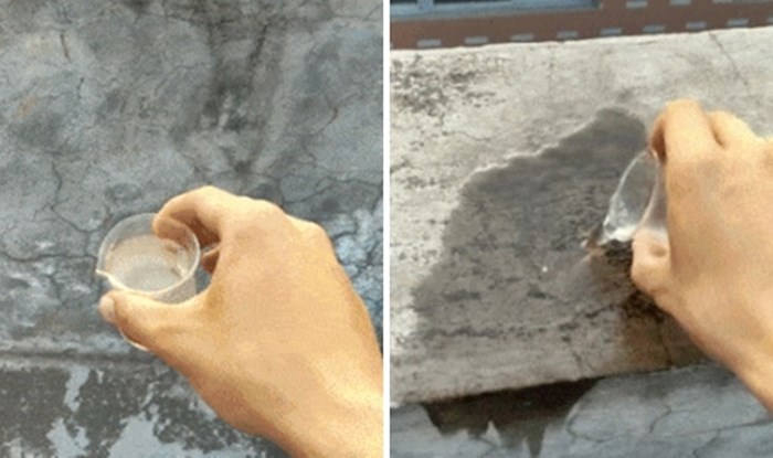 Uzeo je čašicu vode, prolio je po betonu i napravio genijalnu fotku