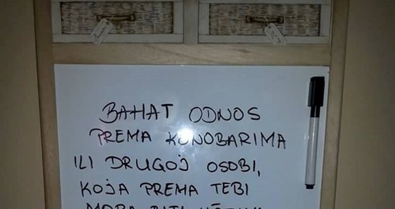 Konobar je u kafiću napisao poruku koja je goste potaknula na razmišljanje