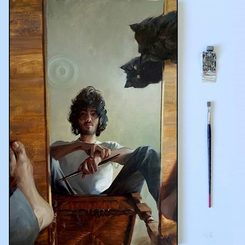 Ovaj lik ne treba kameru. Njegovi selfiji u obliku umjetničke slike su puno bolji.