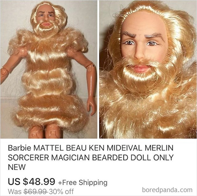 Ekstremno dlakava Ken lutka
