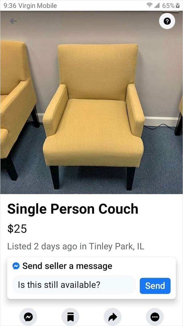 Kauč za jednu osobu