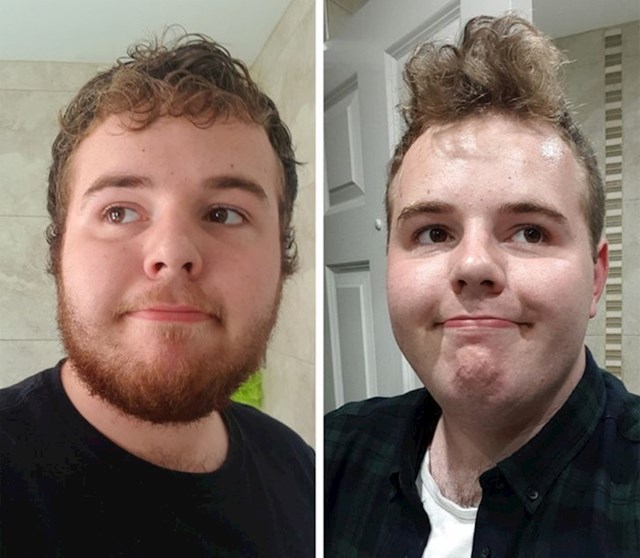 Kako mu se izgled promijenio nakon što se obrijao