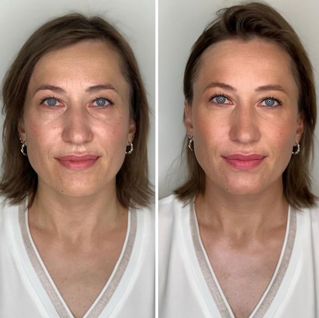 Žene su se prvo našminkale same, a onda ih je našminkala profesionalka: Pogledajte razliku (FOTO) #22
