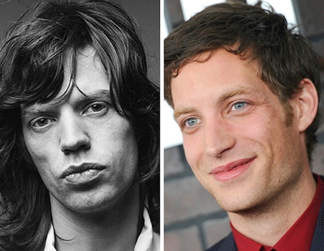 Mick Jagger i sin James kad su imali 28 godina