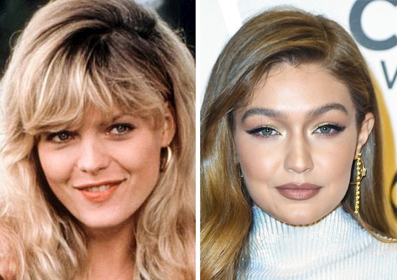 Michelle Pfeiffer & Gigi Hadid — 24 godine