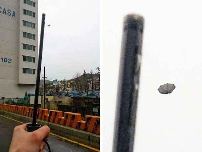 Počela je padati kiša, a onda mu je vjetar pokvario dan...