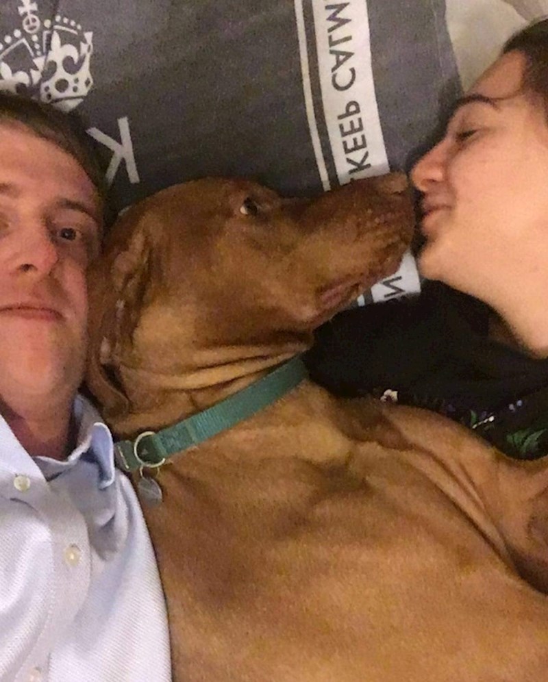 Muž neće dobiti pusu.