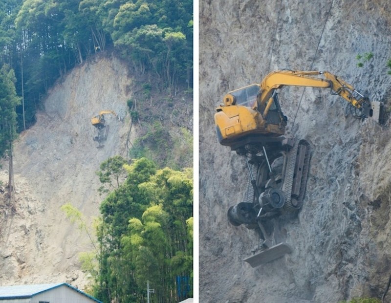 Planinarenje je moguće i pomoću bagera.