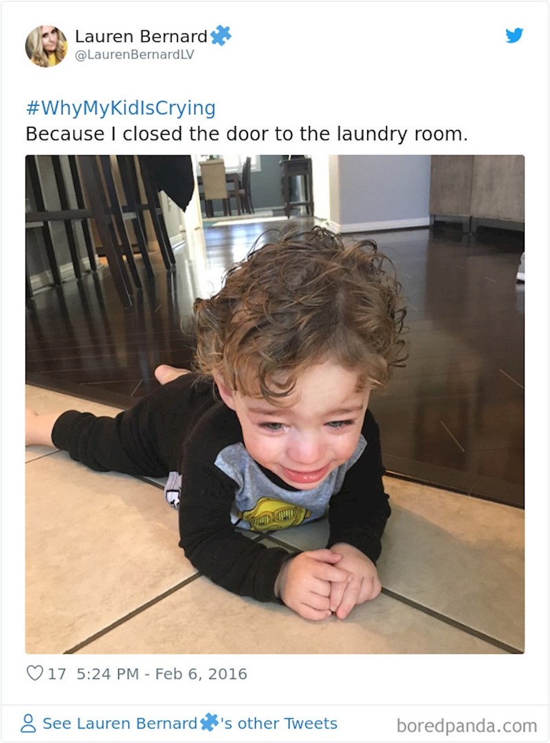 "Jer sam zatvorila vrata sobe s rubljem."