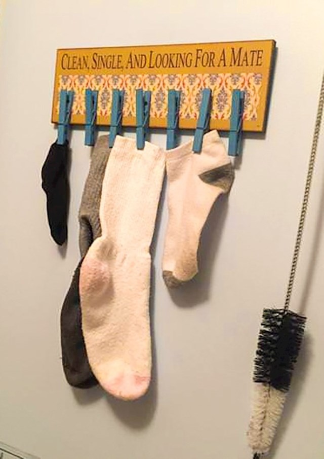 "Ovo je moja mama napravila za čarape koje traže partnera."