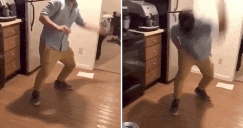 Lik je htio izvesti trik u kuhinji, no onda je shvatio da je napravio nevjerojatnu glupost