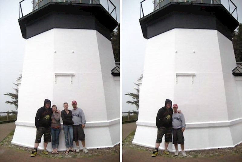 "Našao sam staru fotku na kojoj smo brat i ja bili sa svojim bivšim ženama. Malo sam fotku popravio..."