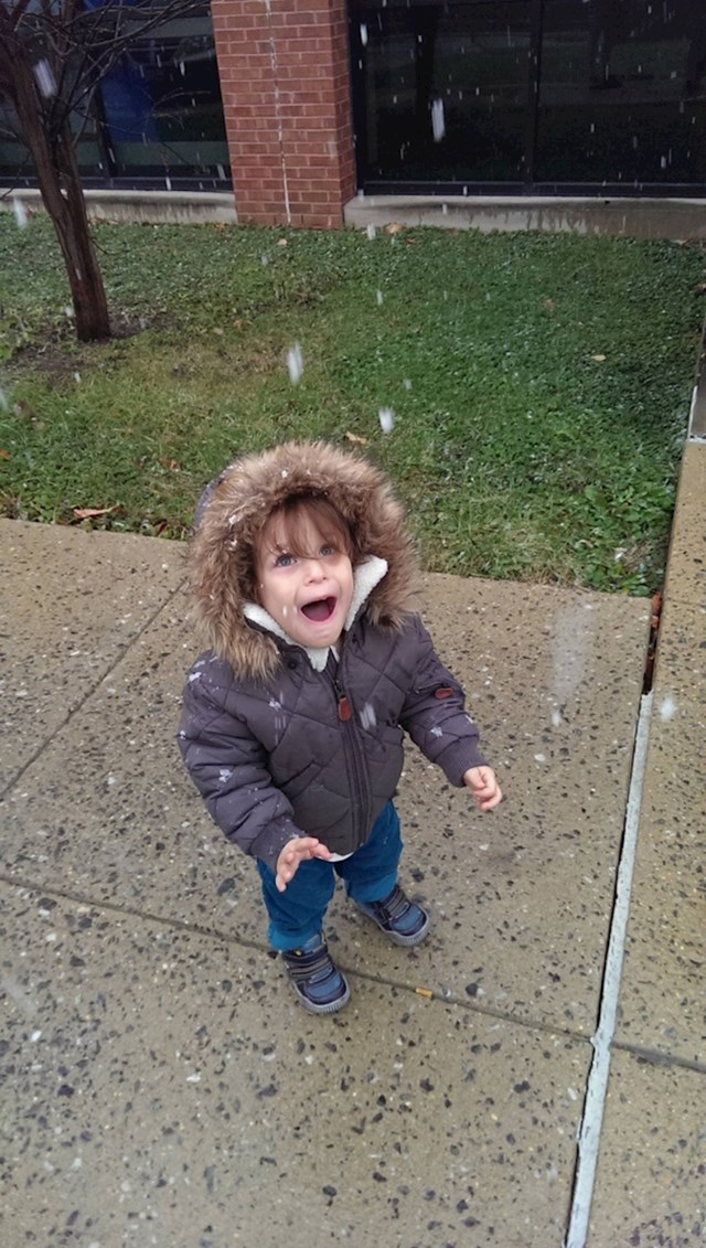 "Moj sin je prvi put u životu vidio snijeg."