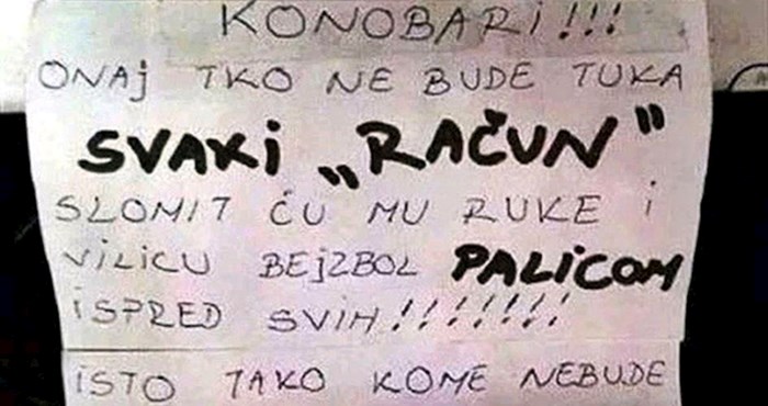 Šef iz Dalmacije svojim je konobarima napisao poruku nakon koje će dobro razmisliti