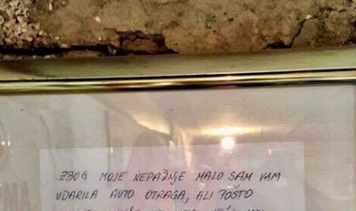 Nije mogao vjerovati svojim očima kad ga je ova poruka dočekala na autu, odlučio ju je uokviriti