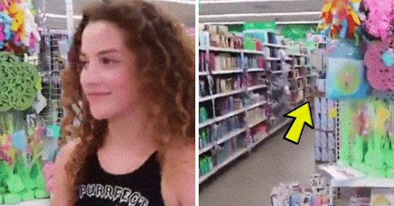 Zgodna djevojka je u dućanu izvela nešto nezgodno i skroz preplašila kupce