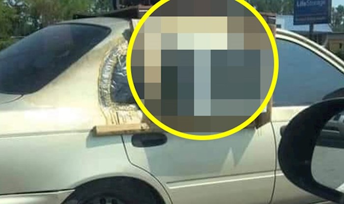 Vozač je na cesti slikao totalnu ludost, na nečijem autu je ugledao bizaran izum
