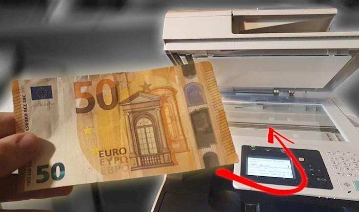 VIDEO Lik je pokušao fotokopirat novčanicu od 50 eura, dogodilo se nešto što nije očekivao