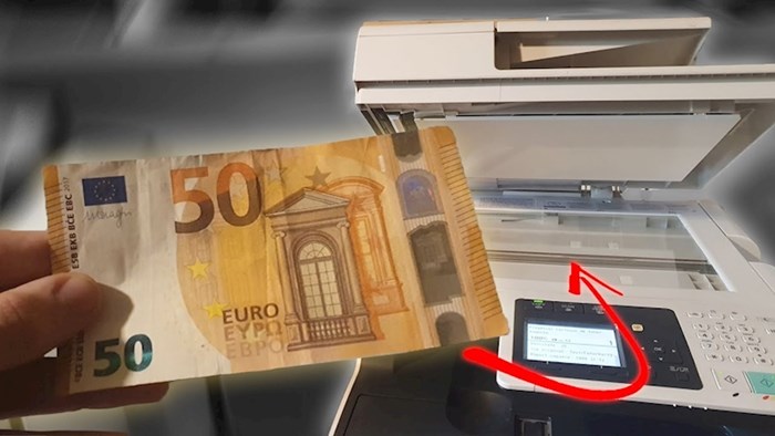VIDEO Lik je pokušao fotokopirat novčanicu od 50 eura, dogodilo se nešto što nije očekivao
