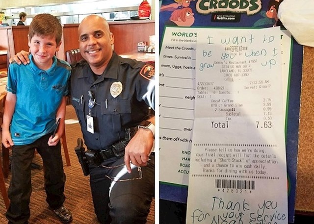 Dječak je policajcu platio ručak